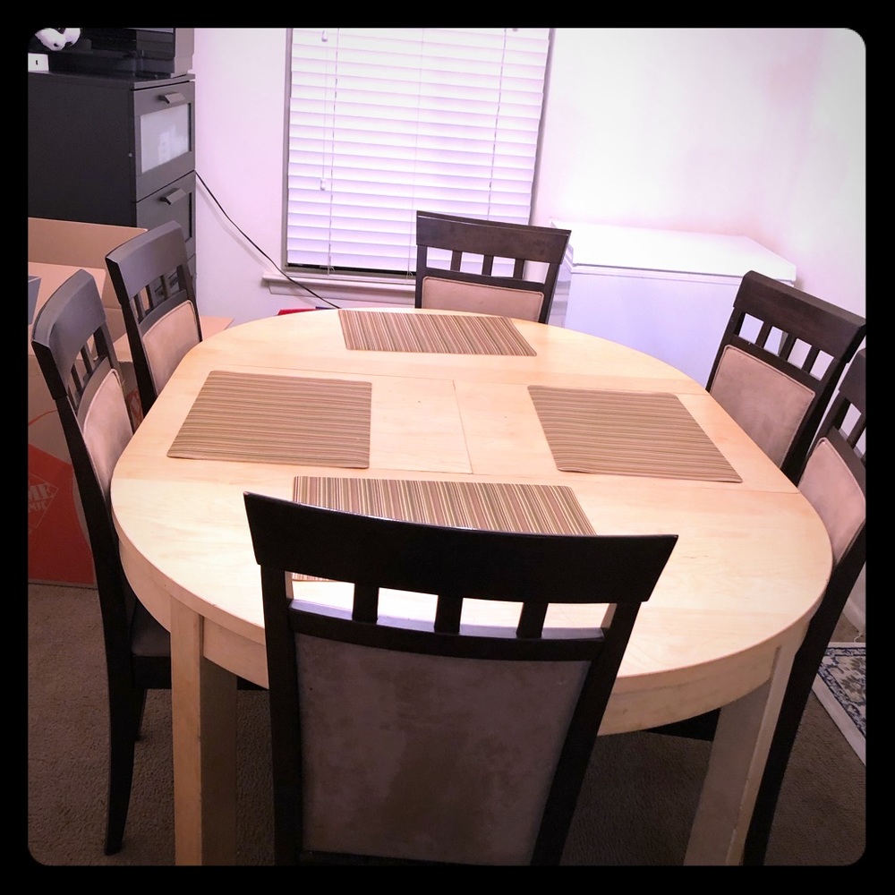 Dinning table 6 chairs